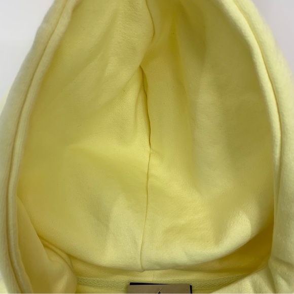 Champion Reverse Weave Lemon Yellow Thick Cropped Hoodie New Nwt Size Small - Picture 14 of 16